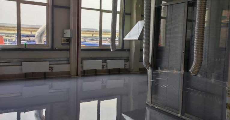 ОСНОВНАЯ Антистатический полимерный пол для лаборатории, 320 м2, 5 дней